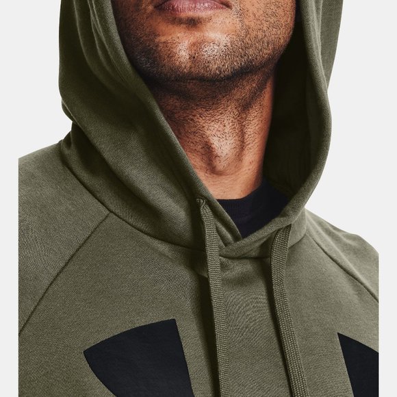 Men's Rival Fleece Big Logo Hoodie‎ GREEN - Picture 8 of 8